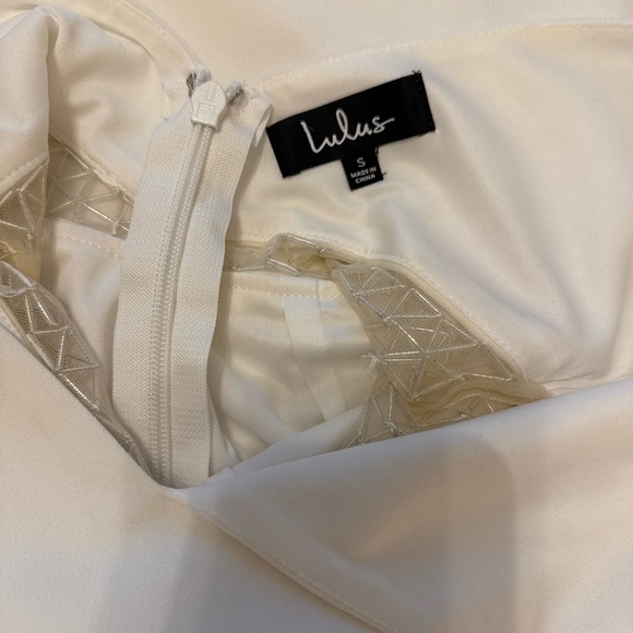 Lulu's White Lace Detail Maxi Dress - Picture 7 of 8